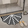 thumbnail image 4 of Kmbangi Halloween Gothic Rug Spider Web Indoor Mat Home Decor Pumpkin Door Mat Bat Rug Ghost Floor Mat Doormat for Bathroom Bedroom, 4 of 9