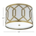 thumbnail image 4 of JONATHAN Y Hex 2-Light 12.5" Metal LED Flush Mount, Brass Gold, 4 of 8
