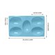 thumbnail image 1 of Molde de silicona para chocolate con forma de huevo de Pascua | Molde para hacer bolas de hielo, jabón y pasteles | Bandeja para hornear flexible antiadherente, 1 of 5