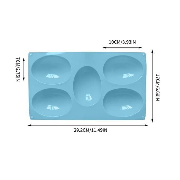 HOARBOEG Silicone Easter Egg Mold 5-Piece Set, Food-Grade Chocolate Mold for Baking, Cake Pop & Soap Mold, Reusable Ice Cube Tray for Easter, DIY Crafts, Non-Stick Oven Safe Flexible Candy Making Kit