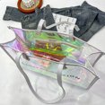 thumbnail image 2 of Bolsa de Hombro Ehuebsd de Gran Capacidad PVC Transparente con Láser Blanco, 2 of 8