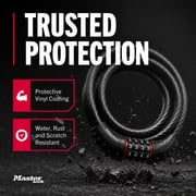 Master Lock Cable Lock, Set Your Own Combination Bike Lock, 6 ft. Long