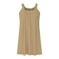 thumbnail image 4 of Vestido holgado con tirantes estilo playa para mujer: vestido de verano ligero y elástico con cuello en V, 4 of 5