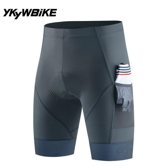 AOLIGEI Men's Cycling Shorts 2 Pockets Bicycle Shorts Summer Road Bike Short MTB 3D Padded Shockproof Shorts Riding Clothing