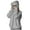 Gray, variant on Women's Balaclava Hoodie Zip Up Jackets Double Hooded Outerwears Hoodie With Mask Wind Coat