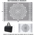 thumbnail image 2 of Tapis d'Extérieur &#x Tapis de Patio d'Extérieur Tapis Réversibles Tapis de Camping pour VR Tapis d'Extérieur Tapis Portable en Paille Plastique Tapis d'Extérieur pour Patio VR Camping Balcon Plage, 2 of 7