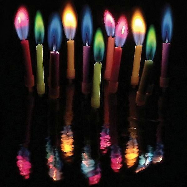 48 Pcs Colorful Flame Birthday Candles, Cake Decoration Candles Cake Decoration Accessories for Birthday Party and Wedding