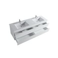 thumbnail image 2 of VSA 72" Wall Mounting Bath Vanity in White with White countertop, 2 of 4