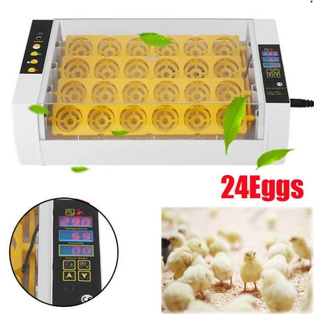 Yosoo 24 Digital Automatic Turning Chicken Egg Incubator Hatcher Heater Turner