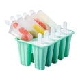 thumbnail image 1 of Moldes de Paleta de Hielo, Fácil de Limpiar 10 Cuadrículas Moldes de Helado Para El Hogar, 1 of 8