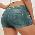 thumbnail image 6 of zbxnLI Women's Biker Shorts Vintage High Waist Yoga Shorts Slim Workout Running Shorts Activewear, 6 of 6