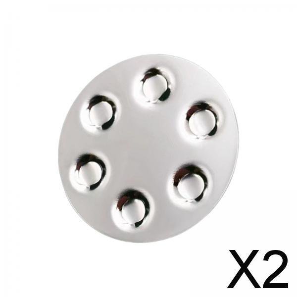 2x Paleta de Mezclas de Maquillaje, Paleta de Sombras de Ojos, Paleta de Mezclas Cosmética de Mini Brillo de Labios, Paleta de Maquillaje de Anillo 2 piezas