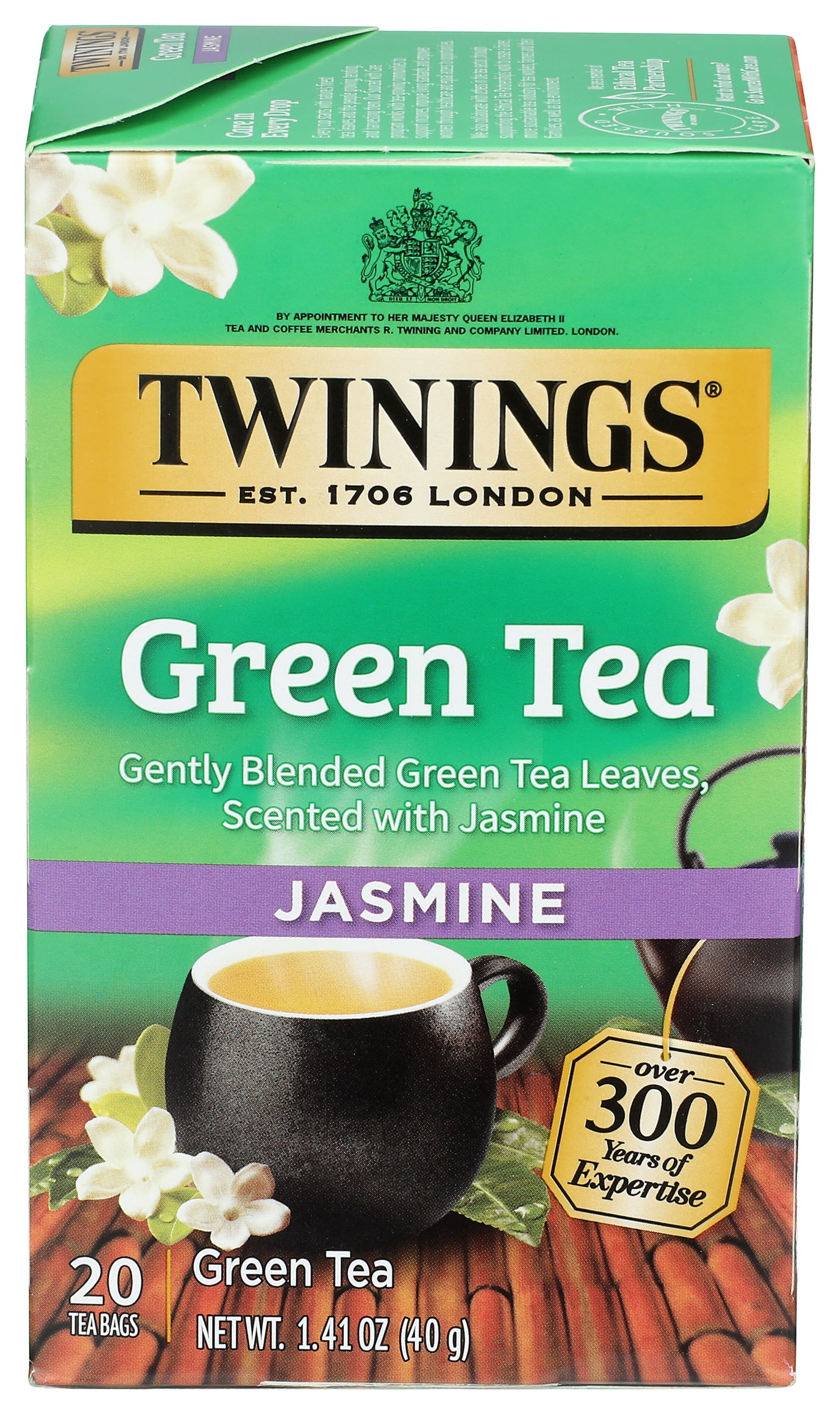 Pack of 6, Twining Jasmine Green Tea, 1.41 oz