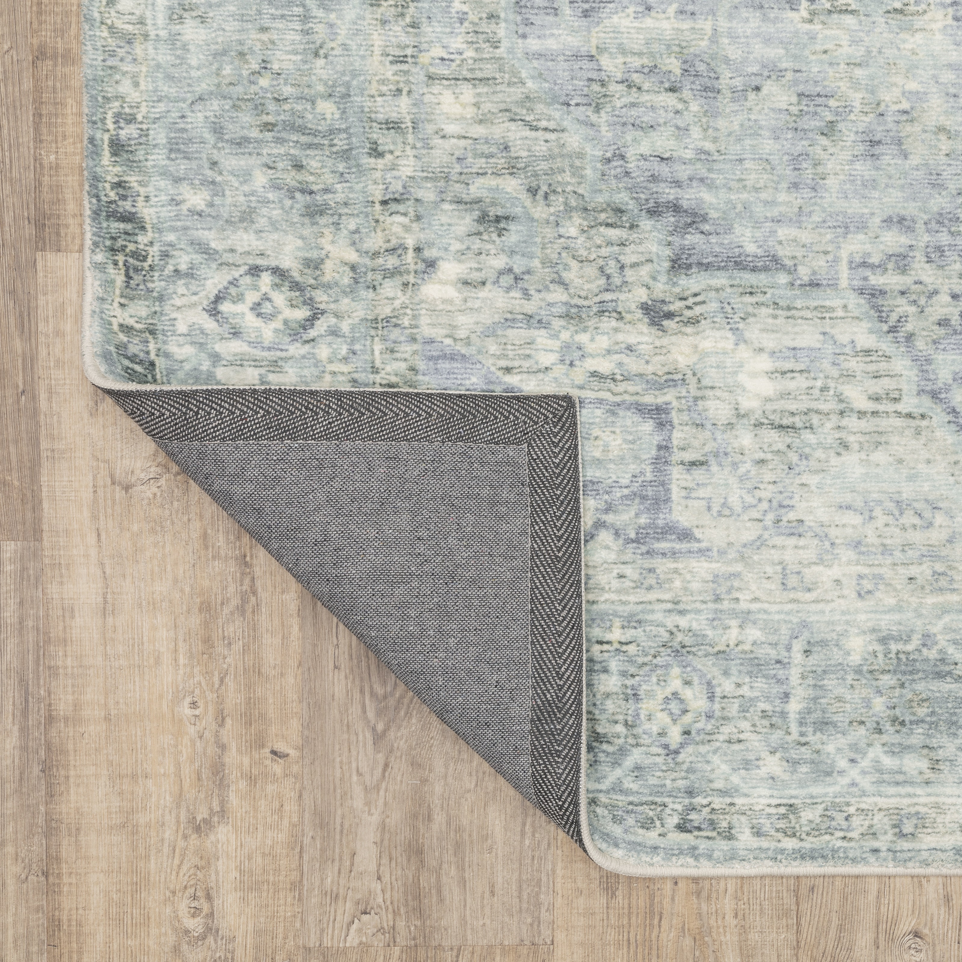 Avalon Home Silvana Bohemian Medallion Area Rug, 2' X 8' Runner, Gray/ Blue