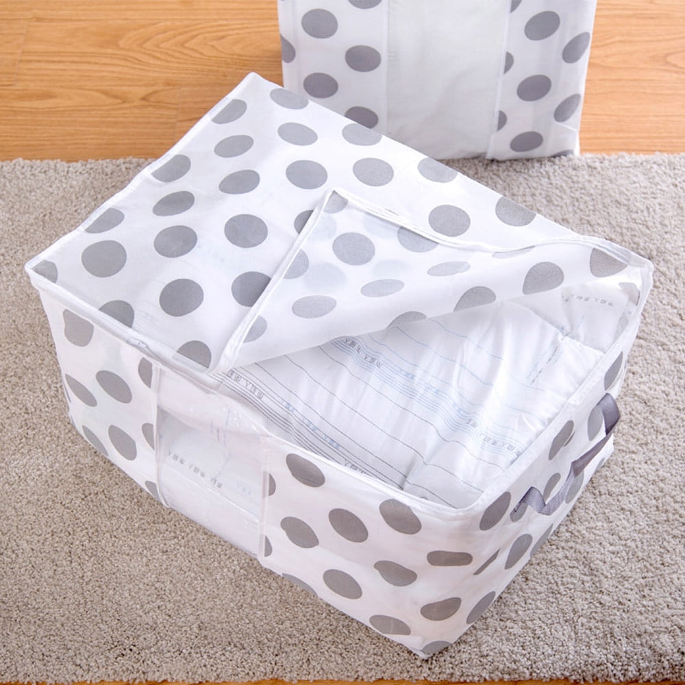 Foldable Storage Bag Clothes Blanket Quilt Closet Sweater Organizer Box Pouches 