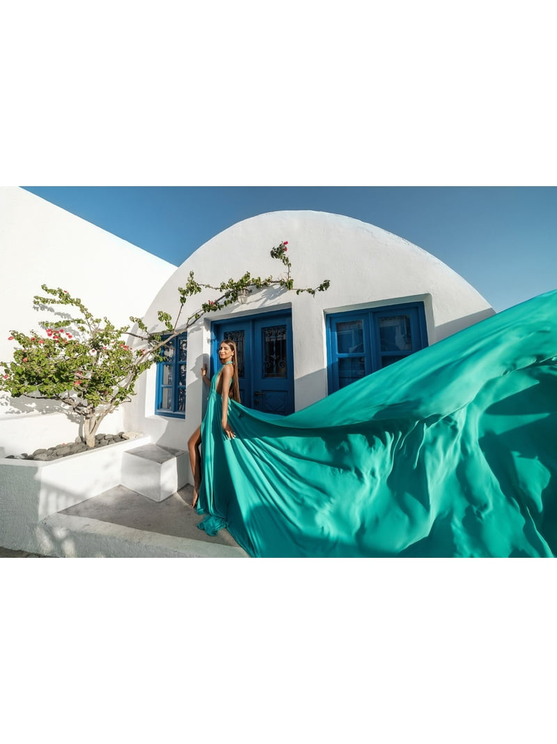 Long Flying Dress For Photoshoot Santorini Flowy Unique Women's Handmade  Dresses - Walmart.com