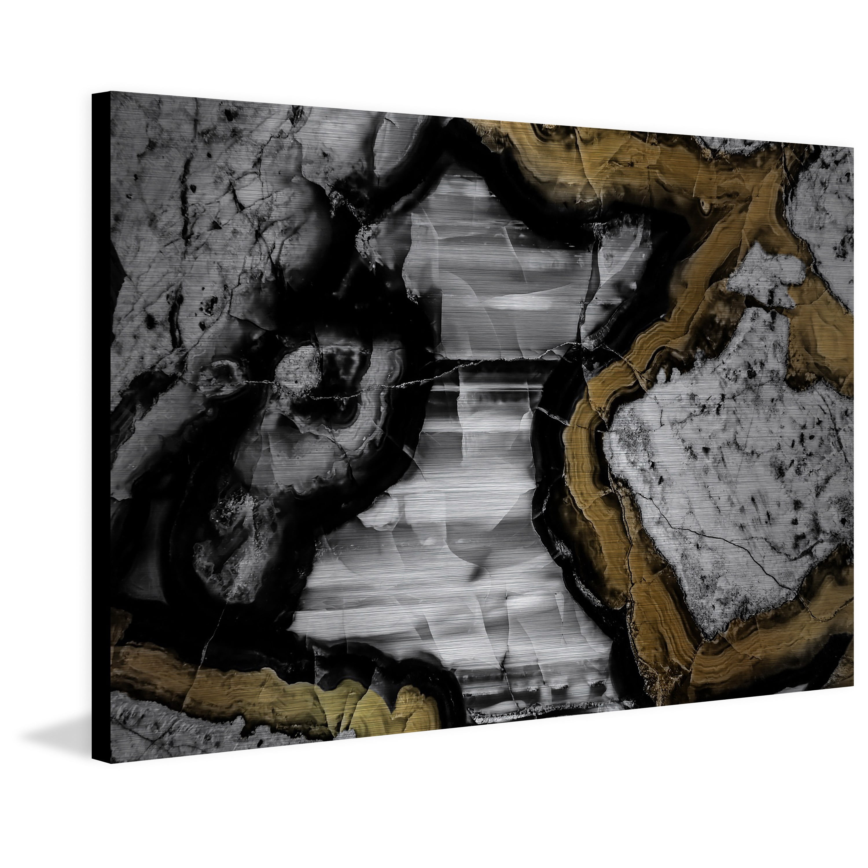 Marmont Hill - "Center Caving" Painting Print on Brushed Aluminum