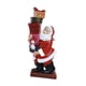 thumbnail image 1 of Estatua de Papá Noel Decoración navideña Artesanía Decoración de mesa Figura de Papá Noel Escultura de resina navideña para estante de chimenea 18cmx8cmx35cm, 1 of 9