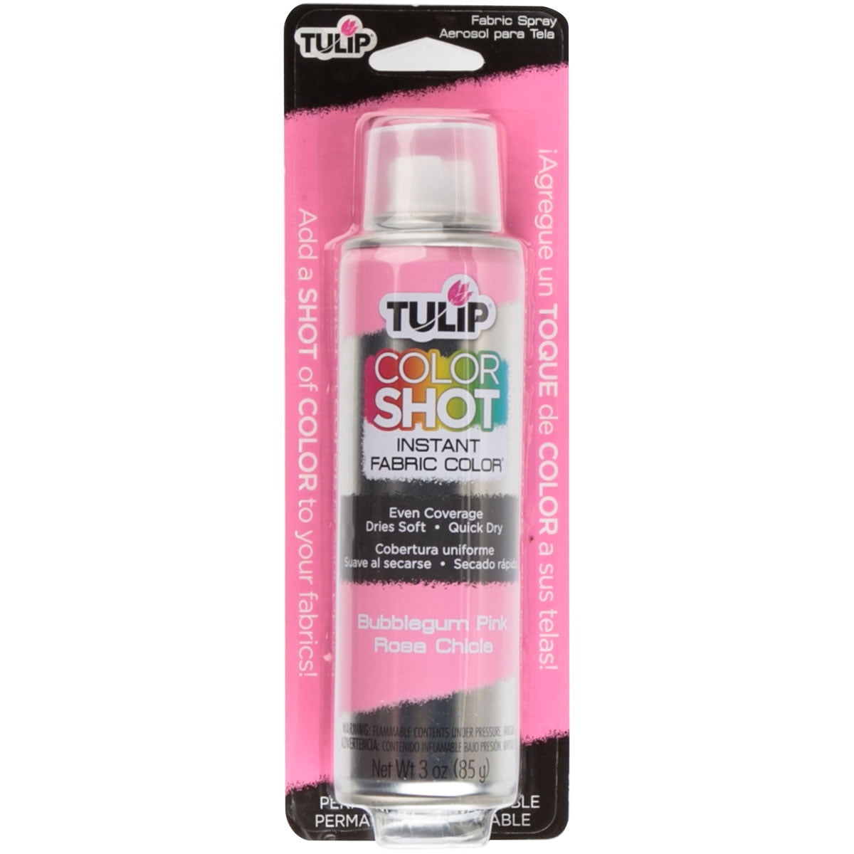 Tulip Color Shot Instant Fabric Color Spray 3ozBubblegum Pink