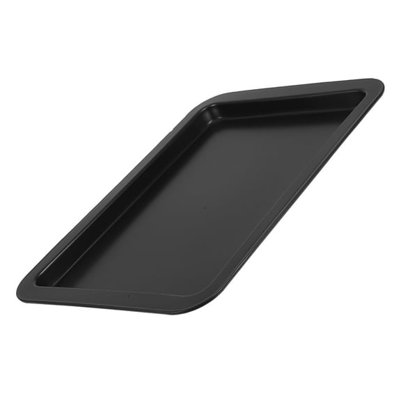 KALLORY Black Steel Small Nonstick Baking Sheet Pan Tray for Oven and Toaster Oven Use and Easy to Clean