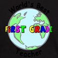 thumbnail image 3 of CafePress - World's Best First Grade Teacher Dark T Shirt - Men's Classic Graphic Cotton T-Shirt, 3 of 4