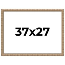 37x27 Frame Silver Real Wood Picture Frame Width 1.5 inches | Interior Frame Depth 0.5 inches |