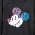 thumbnail image 3 of Mickey & Friends - Mickey Floral Gradient Fill - Women's Lightweight French Terry Long Sleeve Shirt, 3 of 5