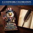 thumbnail image 5 of KRONDO 2Pcs 250th Anniversary Eagle Statue, Patriotic Freedom Figurine, 3.5" Tall Resin Uncle Sam Eagle Decor for Home Office, 5 of 10