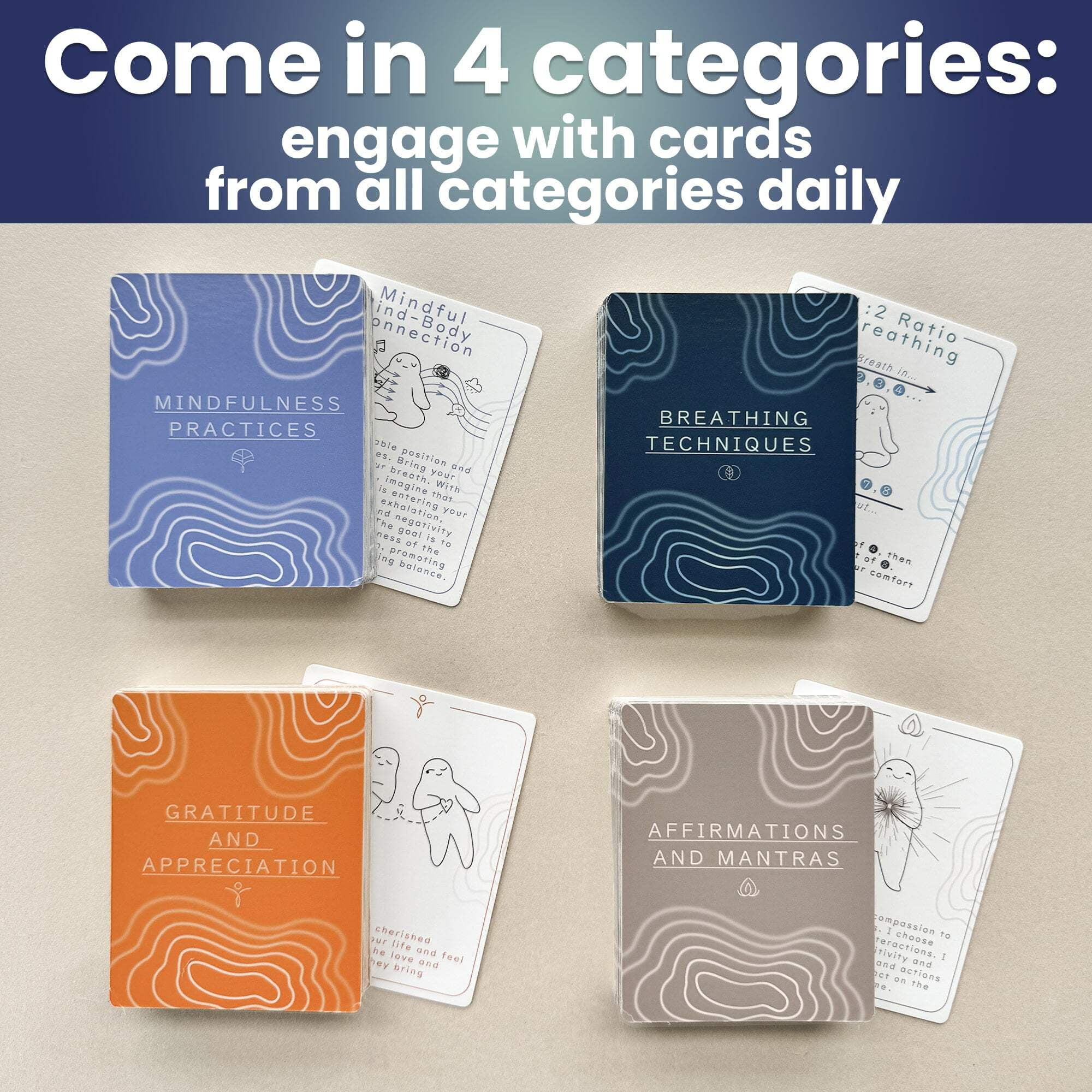 Quokka Meditation Affirmation Cards for Women– 120 Card Stress Relief & Mindfulness Gifts
