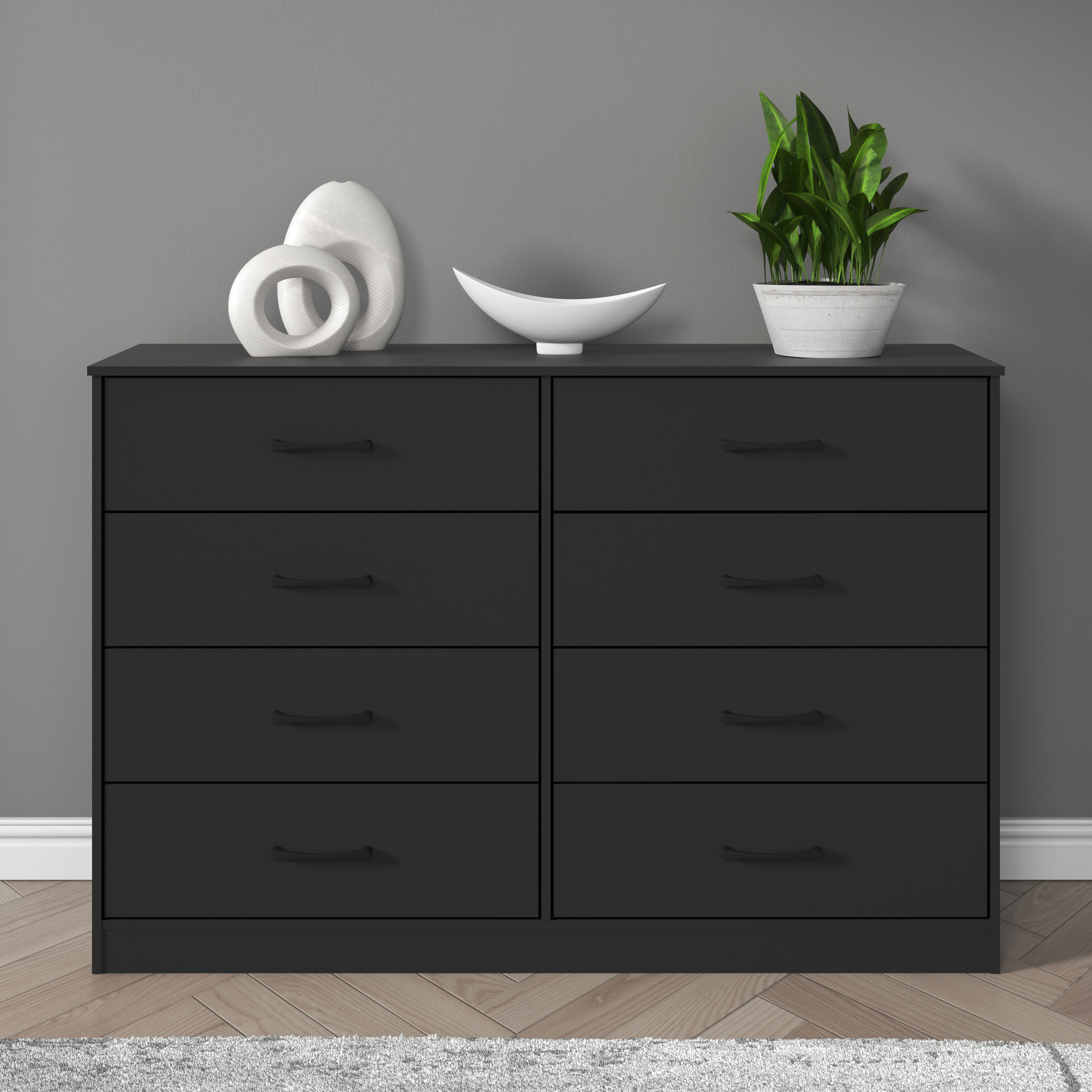 Mainstays Ardent 8-Drawer Dresser, Black photo 1