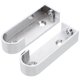 thumbnail image 1 of EeaseMX soportes para extremos de barra de armario, accesorios para muebles, soporte para tubo de armario, soporte para barra de colgar ropa (plateado), 1 of 8