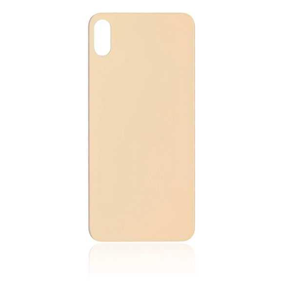 Replacement Back Glass With 3M Adhesive Compatible For iPhone XS Max (No Logo / Large Camera Hole) (Gold)