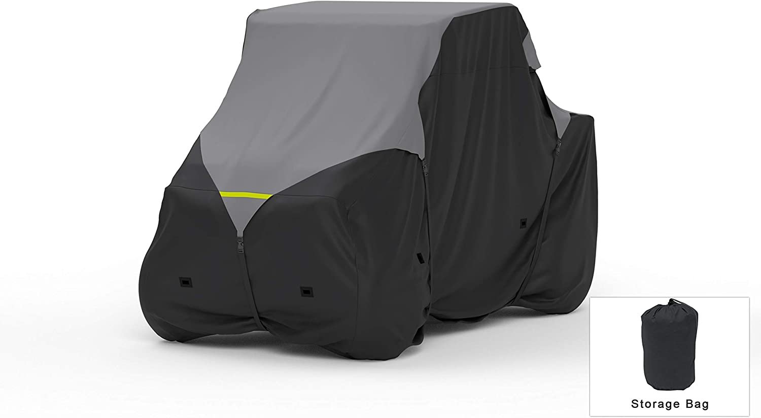 Weatherproof UTV Cover Compatible with 2003 Kawasaki Kaf620-f3 Mule 3020  Outdoor  Indoor Water, Snow, Sun Built-in Securing Straps  Trailerable Includes Free Storage Bag