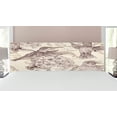 thumbnail image 1 of Hummingbirds Headboard, Birds and Flowers Monochromic Classical Design Nostalgia Ornate, Upholstered Decorative Metal Bed Headboard with Memory Foam, King Size, Cream Beige Brown, by Ambesonne, 1 of 4