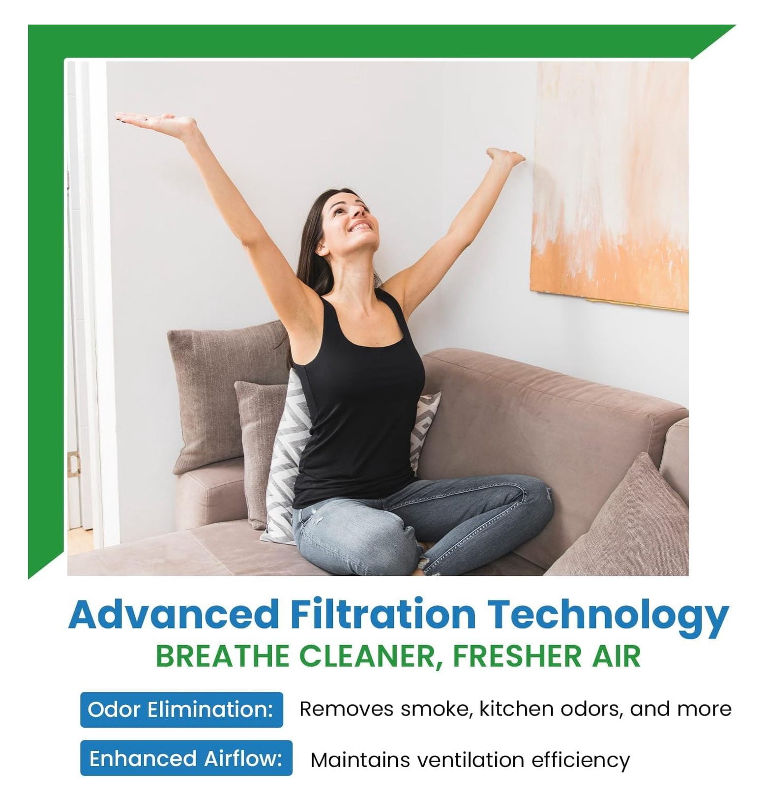 Range Hood Filter – Activated Carbon Replacement – 5-7/8" x 17-11/16" x 3/8" – Fits B08999040 & C-6211 – Kitchen Odor Control – Easy Install