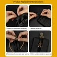 thumbnail image 3 of 4pcs Magazine Bag Pull Tab Portable Magazine Pouch Nylon Pull Tab (Black), 3 of 8