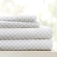 thumbnail image 2 of Linen Market 4 Piece Sheet Set Patterned, California King, Scallop Gray, 2 of 4