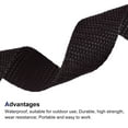 thumbnail image 3 of Uxcell Polypropylene Webbing Strap 1" 10 Yards Dark Brown Strapping Band, 3 of 5