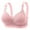 Pink, variant on Women's Plus Size Thin Cup Wireless Bra, Soft Stretch Breathable Comfort Bra, Full Coverage Everyday Intimates for Curvy Women(Complexion Size：46)