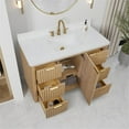 thumbnail image 5 of Cadiz 48" Single Bathroom Vanity in Washed Ash Grey w/Lightning White top&Mirror, 5 of 17