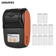 GOOJPRT Portable Thermal Printer Handheld 58mm Receipt Printer for Retail Logistics with 10 Rolls Thermal Paper
