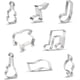 thumbnail image 1 of 8 moldes para galletas con forma de nota musical. Adepaton LRWJ1003, 1 of 8