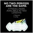 U by Kotex Fitness Panty Liners, Light Absorbency, Long, 64 Ct