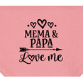 thumbnail image 3 of Inktastic Mema and Papa Love Me Baby Bandana Bib, 3 of 4
