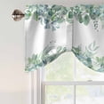 thumbnail image 5 of Spring Green Leaf Tie Up Valance for Windows, Eucalyptus Leaves Adjustable Rod Pocket Tie Up Valance Curtains Window Treatment for Kitchen Bathroom Bedroom 60 X 18 Inch, 5 of 9