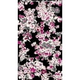 thumbnail image 4 of Challis Rayon Printed Shelly, Floral Peonies Dress Sewing Fabric (NAVY/RED/BLUE, ByYard), 4 of 4