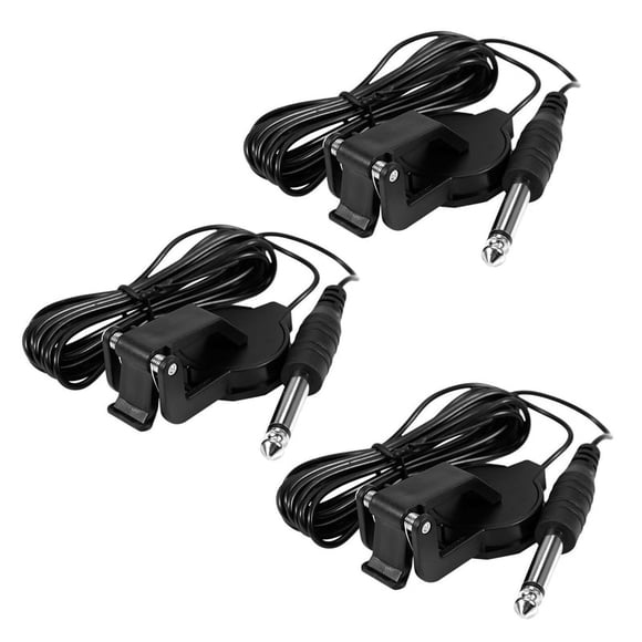 3X Clip-On Pickup for Acoustic Guitar Mandolin Bouzouki Violin Banjo Ukulele