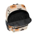 thumbnail image 6 of FORMRS School Backpack with Front Zippered Pocket 12" Student Travel Daypack, Beige Halloween Pumpkin, 6 of 6