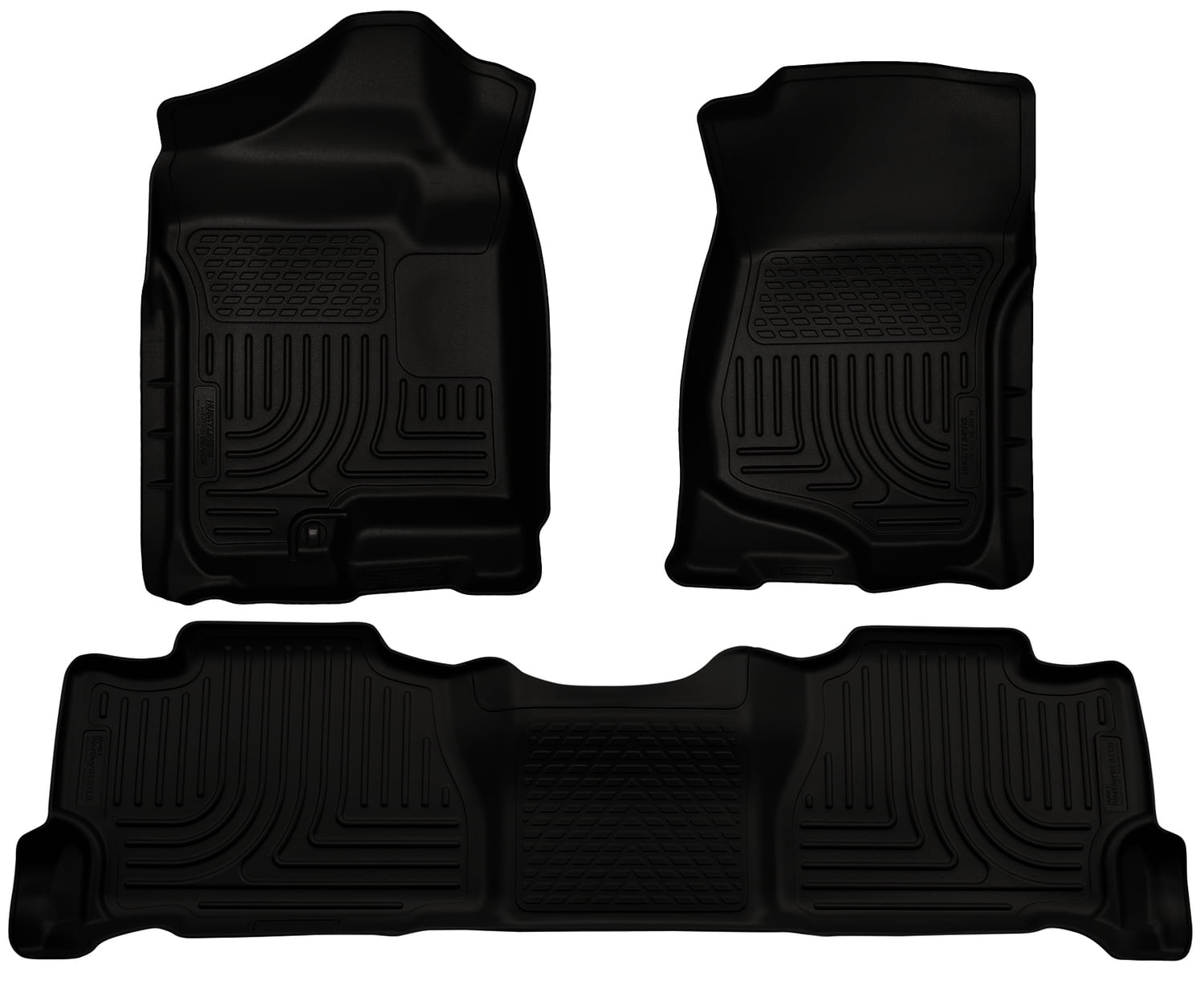 Husky Liners Front & 2nd Seat Floor Liners Fits 0714 Escalade/Tahoe