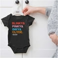thumbnail image 5 of PACMAN Ghosts Blinky Pinky Inky Clyde Romper Boys or Girls Infant Baby Brisco Brands 12M, 5 of 6